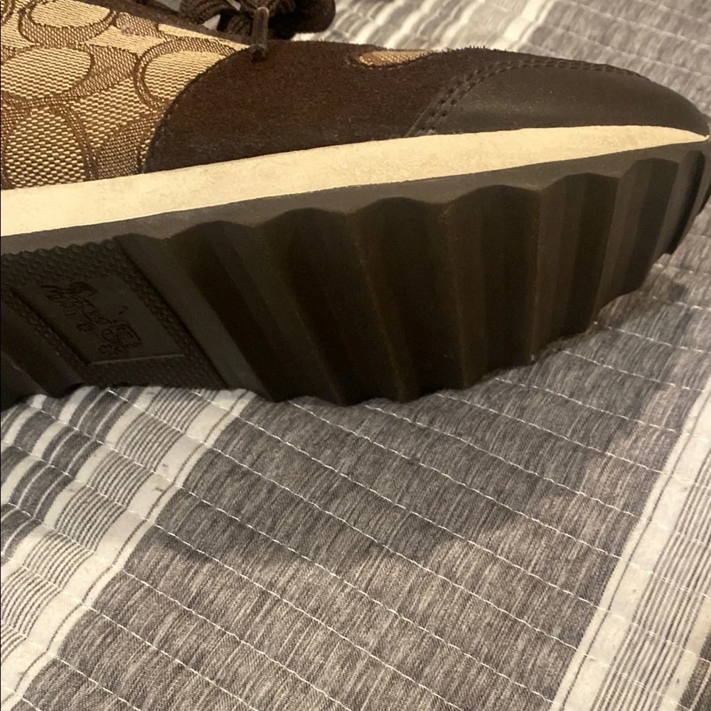 Coach Brown and Tan Sneakers - Picture 2 of 6